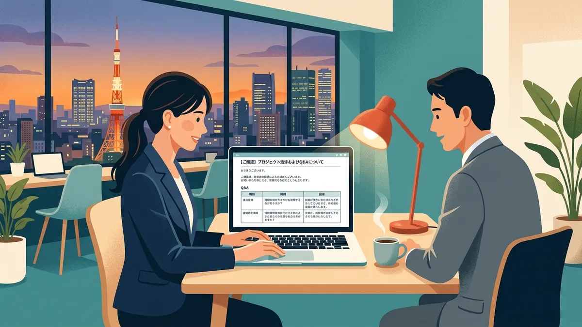 Mẫu Email làm rõ yêu cầu & Q&A chuẩn văn hóa Nhật: Kỹ thuật nhận phản hồi nhanh nhất